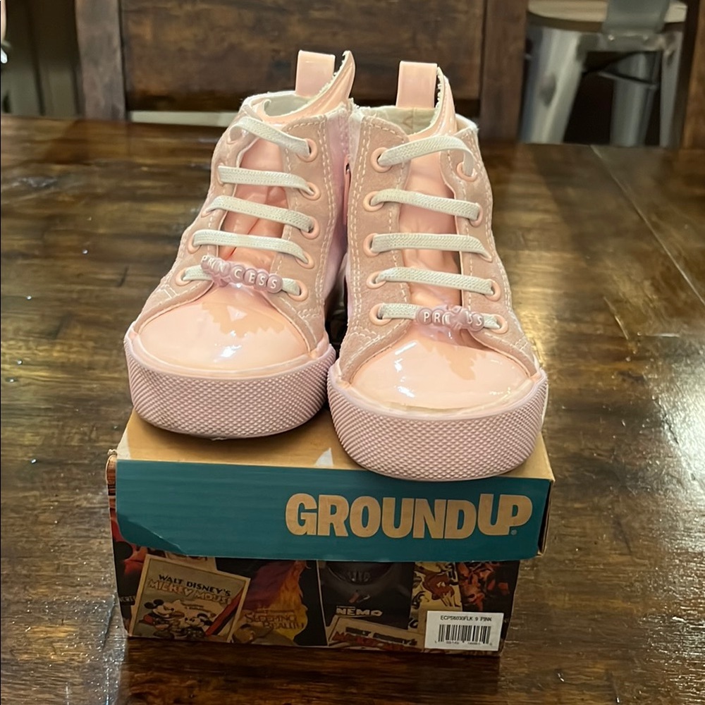 Kids Pink High-Top Sneakers